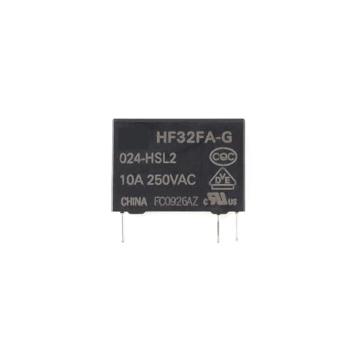 Relé de potencia HF32FA-G 12V de 4 pines y 10A para control de circuitos 3