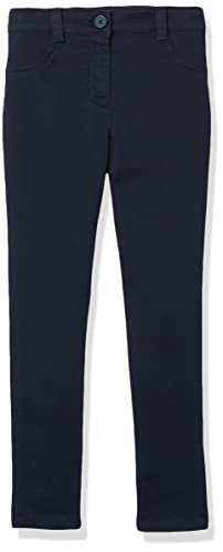 Image of Nautica Girls' School Uniform Twill Skinny Pants, Comfortable Stretch Material, Wrinkle & Fade Resistant