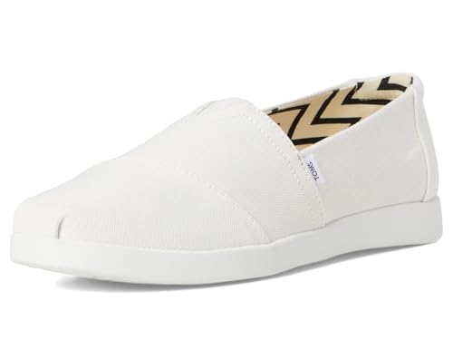 Image of TOMS Women's Alpargata Plus Slip On Espadrille, Textile Upper, Relaxed Fit, CloudBound Insole, Stretchy Easy On and Off