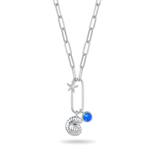 Image of TRUESILVER ACPL 925 Sterling Silver Pendant Necklace for Women | Elegant Charm Necklace | Contemporary Statement Jewelry | Birthday Anniversary Gift