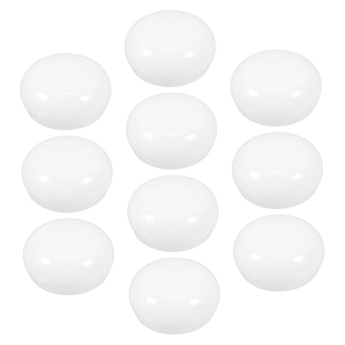 STOBAZA 10pcs Fog Plastic Flat Globe Bulb Shades for Led Lights Diffusion Cover for Home Lighting Fixtures Easy Install Versatile Use Maintains Brightness and Clarity