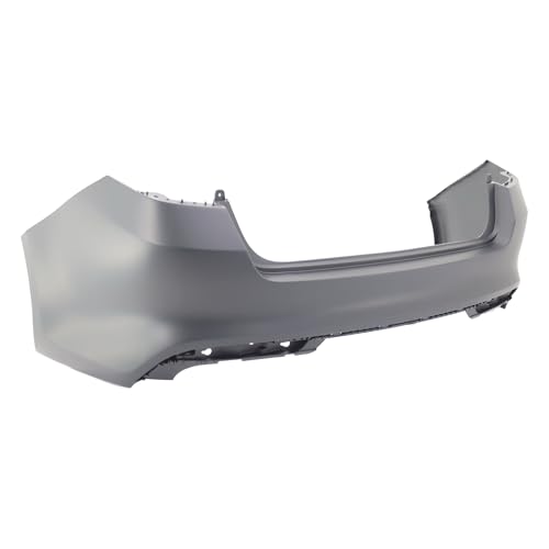 Image of Compatible with Kia Optima 2016-2018 Rear Bumper Cover | Primed, Without Parking Sensor Holes, Sedan, Ready to Paint, OEM 86611D5000, KI1100204