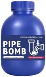 Pipe Bobo Drain Cleaner,Professional-Grade Drain Opener for Kitchen Powerful Unclogging, Unclog drains, clog remover,Shower,Tub,Dissolves Blockages