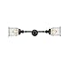 Innovations 208L-BK-G184 2 Vertical Bath Vanity Light, Matte Black