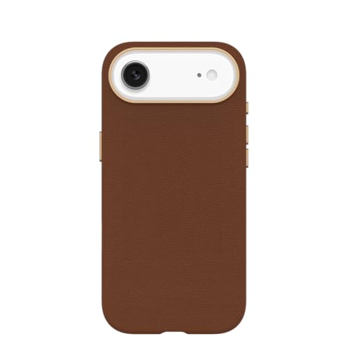 Image of OtterBox iPhone Air Symmetry Series Cactus Leather Case - Desert Saddle - Brown - Slim, Premium Protective iPhone Case