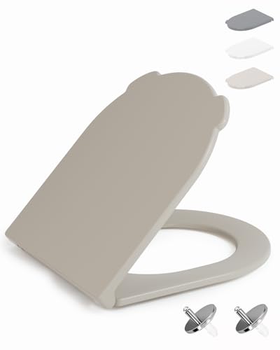 HySail Abattant WC avec Frein de Chute –Poignée Hygiénique et Facile à Utiliser, Durable, Écologique, Abattant Wc Clipsable pour un Nettoyage Facile,...