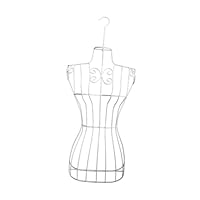 kowaku Hanging Female Mannequin Body Model Metal Wire Dress Form for Retail Use, Black