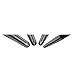 K Tool International 71600 4 Piece Pry Bar Set for Garages, Repair Shops, and DIY, Lady Slipper Style, Heavy Duty Heat Treated Steel, Rolling Head, Organizing Case, Includes Sizes 6