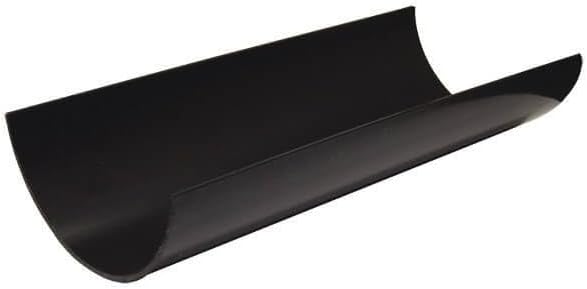 FloPlast 112mm Black Half Round Gutter 4M