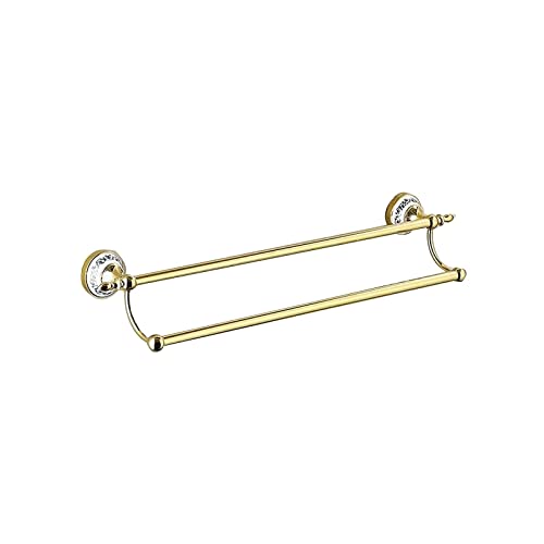 Porte-serviettes double en inox brossé 60cm de qualité supérieure - 2