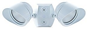 RAB Lighting LED Bullet Flood 2x12W Adjustable Dual Heads White Cool, Hardwired