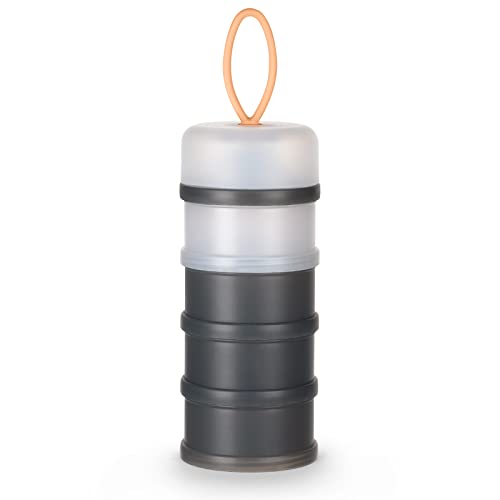 Vicloon Milchpulver Portionierer, Stapelbare Babynahrung Säuglingsnahrung,4 Lagiger MilchPulver Spender, Formel Milchpulver Zufuhr Tragbare, Säuglingsnahrung Kasten für Reise im Freien