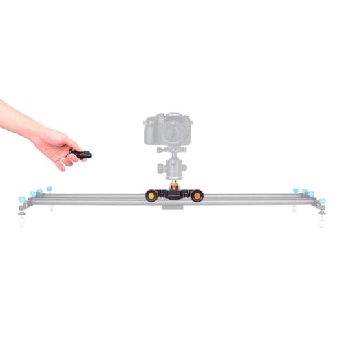 Image of YELANGU L4X Mini Motorized Electric Track Slider for Cameras, with Remote Control, 3-Wheels Wirelesss Camera Video Auto Dolly' Rail Slider Dolly Car for DSLR,Cameras,Mobile Phones