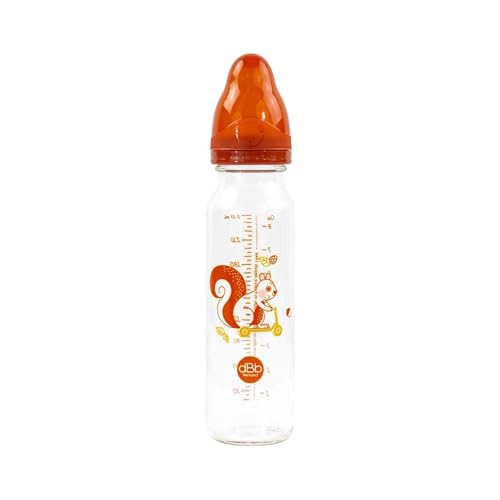 dBb Remond Biberon Regular Air 240 ml de vidrio - Chupete NN - Recién nacido - Anticólico de silicona - Flujo regular - 1ª edad, 0 a 4 meses - Fabricación francesa - Décor Eardilla Terra cotta dBb Remond Biberon Regular Air 240 ml de vidrio - Chupete NN - Recién nacido - Anticólico de silicona - Flujo regular - 1ª edad, 0 a 4 meses - Fabricación francesa - Décor Eardilla Terra cotta