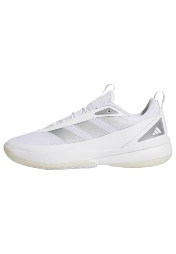 adidas Unisex Subzone Basketball Sneaker, White/Silver Metallic/White, 11 US Men