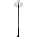 Dabmar Lighting GM2505-VG Cast Alumimum 16 in. Globe Light Fixture - 3 x 50 watt Metal Halide 120V44; Verde Green - 190 x 43.67 x 18 in.