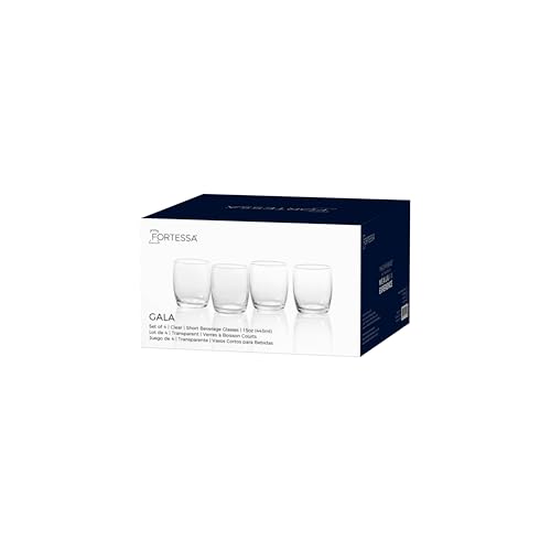 Fortessa Gala Glass, 15 Ounce Short Beverage (Set of 4), Clear by Fortessa - Used condition - Image 5