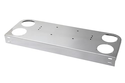 Image of Stainless Steel Real Light Panel with 4 inch Light Round Cutouts