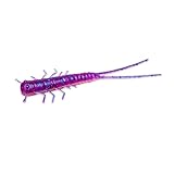 Lunker City Hellgies 3' (7,5cm) | Creature-Bait für Barsch, Forelle & Döbel++19 Farben++Drop-Shot | Offset | Vertikal-Köder, Purple Majesty
