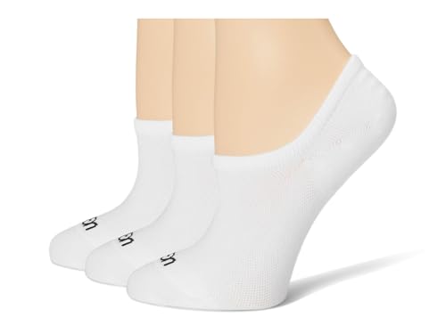 UGG Women's Stela No Show 3 Pack Sock, White, M/L