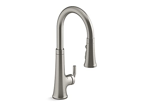 KOHLER 23766-VS Tone Pull Down Sprayer, Touchless Faucet for Kitchen Sink, Vibrant Stainless