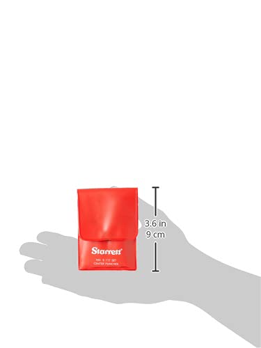 image for Starrett Steel Center Punch with Round Shank and Knurled Finger Grip -