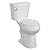 Two-Piece Toilet for Bathroom, Toilet with Comfort ADA Height 19", Round Soft Close Seat, Powerful Flush