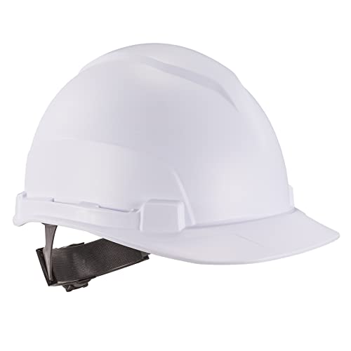 Ergodyne Skullerz 8967 Class E Hard Hat, Lightweight, Cap Style, Adjustable 6-Point Ratchet Suspension, HDPE Shell , White
