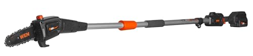 WEN 20V Max Cordless 8-Inch Pole Saw with 14.5-Foot Reach, 4Ah Battery, and Charger (20719)