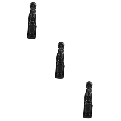 PRETYZOOM - PRETYZOOM 3pièces Statue Résine Vintage du Sphinx Égyptien Décoration De Bureau Et Maison Ornement Mythologique Antique Figurine Collectible