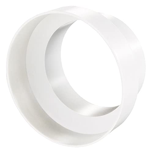 Vents 150mm to 100mm Ducting Reducer – 6” to 4” Round Plastic Vent Connector for Extractor Fans & Ventilation Systems