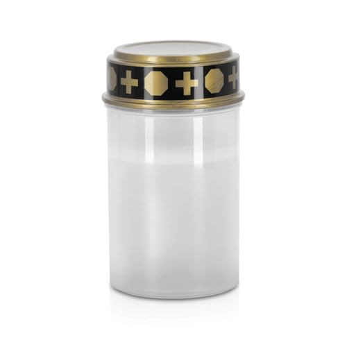 LED Universum - Luz LED para tumba (funciona con pilas, plástico, resistente a la intemperie, IP44, altura 12 cm, 1 unidad), color blanco