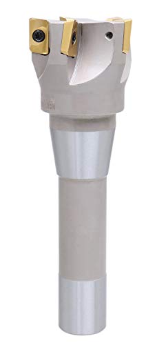 Accusize Industrial Tools 2'' Diameter By 6-1/8'' Oal 90 Degree R8 Shank Indexable End Mill With 5 Apkt1604 Carbide Inserts, 0028-6906 #TOP1