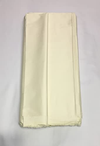 Image of BKRKJ Women's Cotton Silk Unstitched Fabric by Meter for Sewing Suit Salwar Chudidar Patiyala Shirt Kameez Blouse Kurta Pyjama Pathani jam Glace (2.5 Meter, Cream,Off White)
