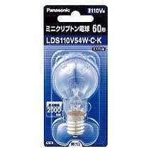 Amazon | パナソニック 5個セット ミニクリプトン電球 110V 60W形
