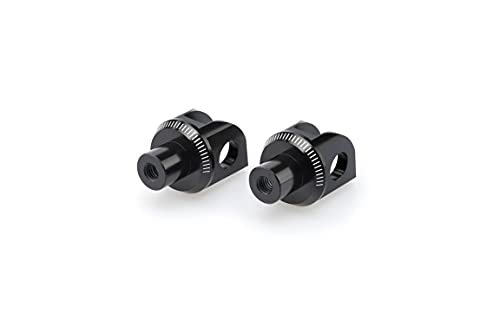 Puig 6449N Estriberas aluminio mecanizado, Negro