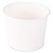 Paper Ice Cream Cups - 100-Count - 12 oz Disposable Dessert Bowls for Hot or Cold Food, 12-Ounce Party Supplies Treat Cups for Sundae, Frozen Yogurt, Soup, White