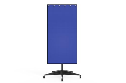 Image of Mobile Lead Porta-Shield - 0.50 mm Pb Eq - Adjustable 24-48″ Height - 24″-Diameter Five-Caster Base - Panels 24 inch x 48 inch - 1 Pack