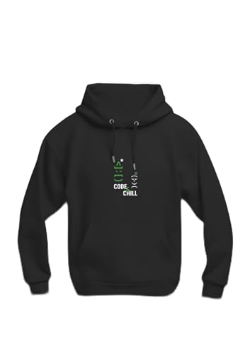 Sweat à capuche biologique pour homme Santa Code JH201 noir en coton premium