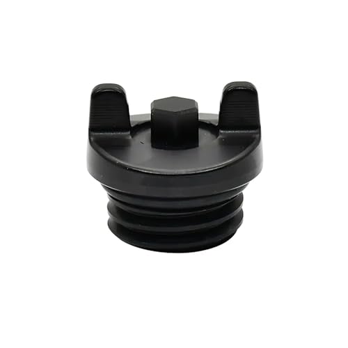 Tapón de aceite CNC de aluminio con sellado hermético negro para motos 2004-2022