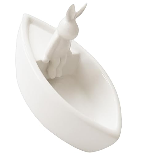 NONGYU Bonito soporte de cerámica para velas de Pascua para Pascua y uso diario, portavelas decorativo