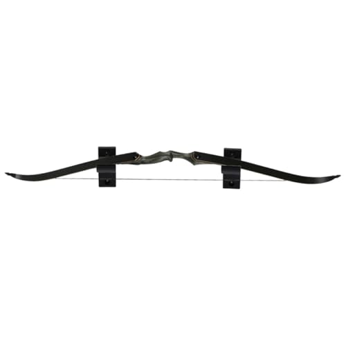Support pour arc recurve mural en ABS noir pour une présentation épurée - 5