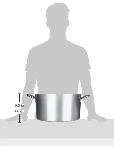 Ollas Agnelli cazuela alta de aluminio con asas de acero inoxidable 5