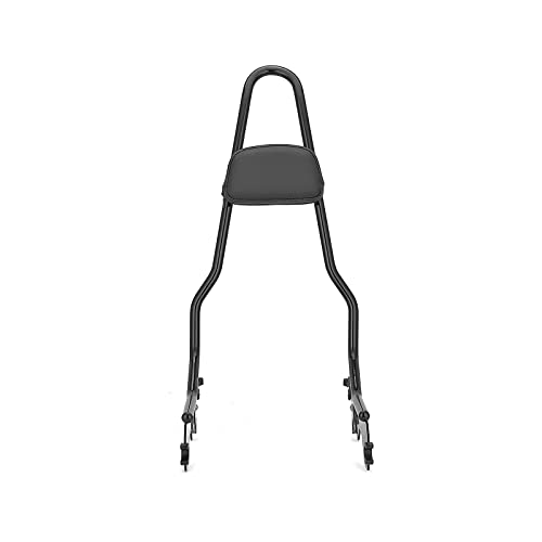 Mofun Tall Gloss Black Detach Passenger Backrest Sissy Bar With Pad Compatible With 2018-2023 Harley Softail Deluxe Heritage Classic Street Bob Etc #TOP3