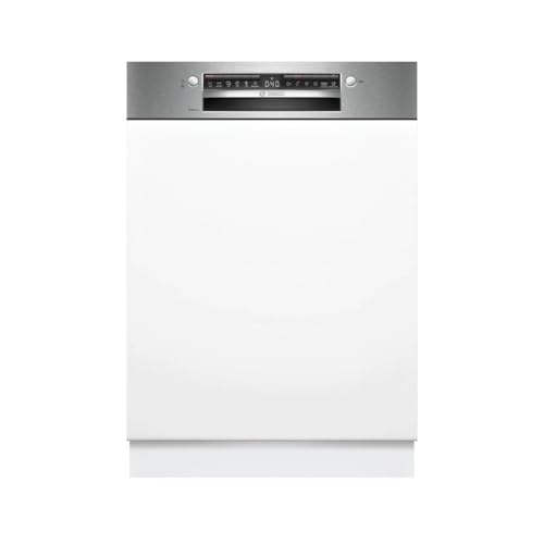 Bosch SMI4HVS14E Serie 4 - Lavavajillas inteligente parcialmente integrada, 60 cm, cesta VarioFlex, 3 compartimentos para rack, arranque inteligente, programa silencioso, AquaStop, EcoSilence Drive