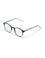 HAWKERS Brille mit Sehstärke für Unisex optional mit Sonnenbrillentönung oder Blaulichtfilter, Rund, gefertigt aus Acetat, Modell: HLAR25L0JV (inklusive Brillenetui)