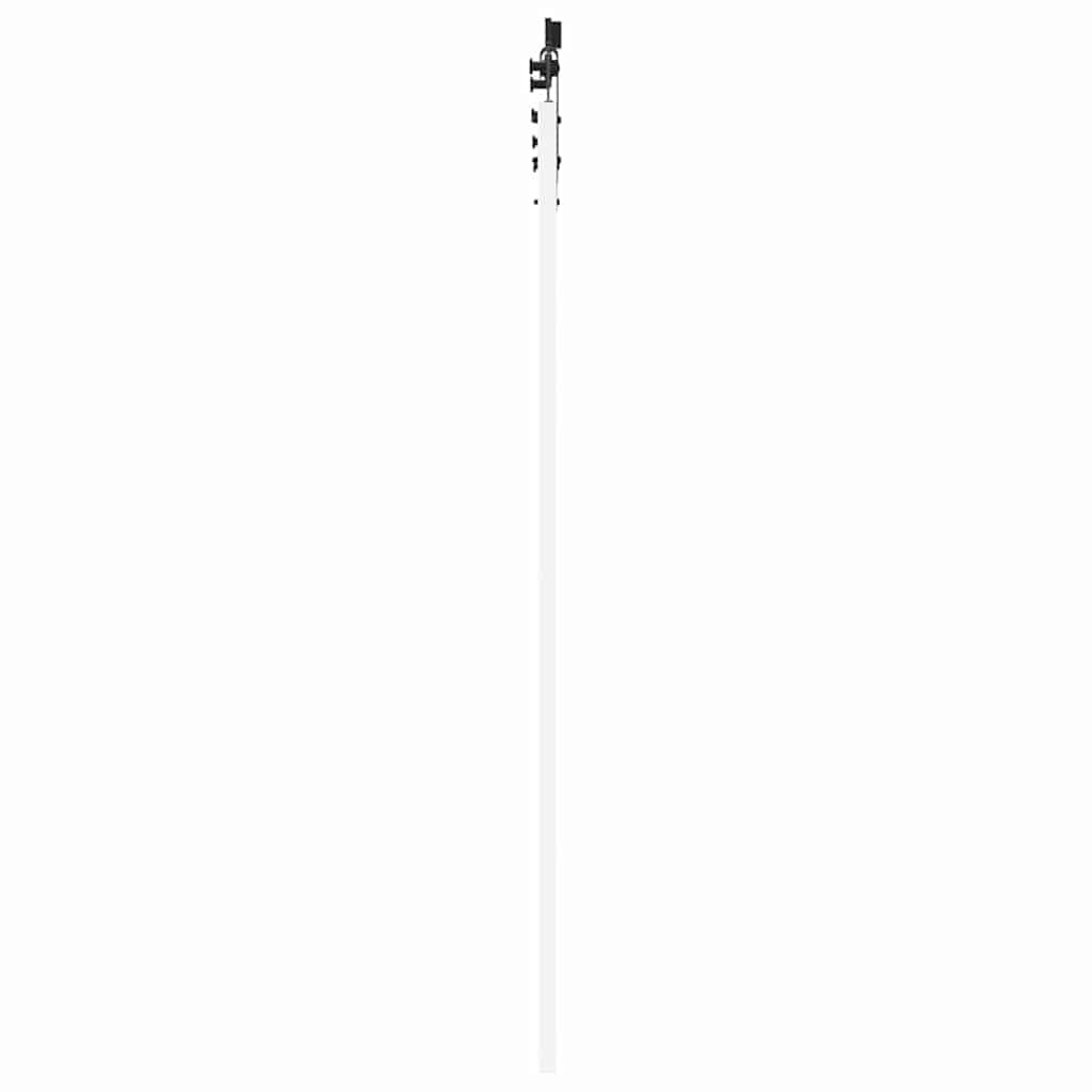 Mangloder - Porta scorrevole Orkdal bianca, 83 x 202 cm, in legno massello di pino e vetro, con guida scorrevole e ruote, per interni, corridoio moderno, ingresso, funzionalità