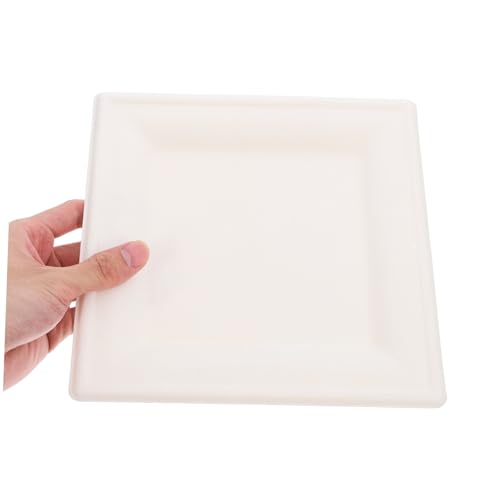 Assiettes en papier polyvalentes blanc mat pour éviter la vaisselle - 3