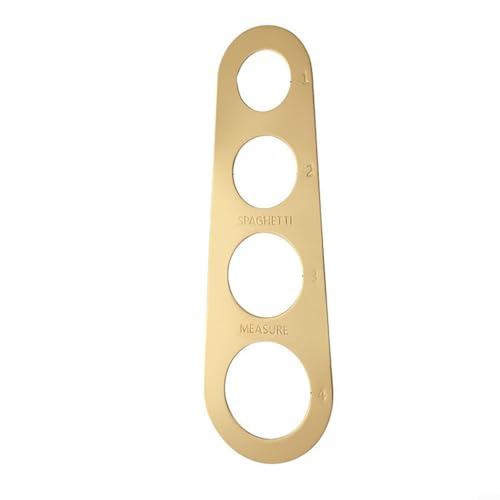 Control de porciones, herramienta de medición de espaguetis de acero inoxidable, medidas precisas para fideos de pasta (dorado)