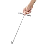 Crochet en t pour plaque d'égout – fabriqué en acier inoxydable, il est robuste et antirouille, vous pouvez l'utiliser en toute confiance